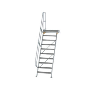 Das richtige Gewächshaus - problemlos und komfortabel 7 Günzburger Steigtechnik Treppe mit Plattform 60° Stufenbreite 800 mm 10 Stufen Aluminium geriffelt