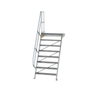 Das richtige Gewächshaus - problemlos und komfortabel 8 Günzburger Steigtechnik Treppe mit Plattform 60° Stufenbreite 1000 mm 8 Stufen Aluminium geriffelt