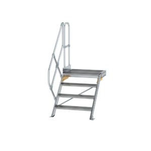 Das richtige Gewächshaus - problemlos und komfortabel 10 Günzburger Steigtechnik Treppe mit Plattform 45° Stufenbreite 800 mm 4 Stufen Aluminium geriffelt