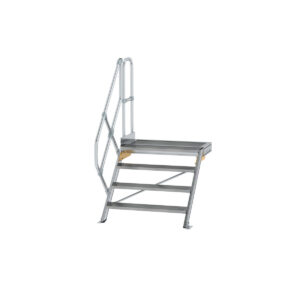Das richtige Gewächshaus - problemlos und komfortabel 7 Günzburger Steigtechnik Treppe mit Plattform 45° Stufenbreite 1000 mm 4 Stufen Aluminium geriffelt
