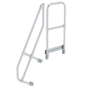 Das richtige Gewächshaus - problemlos und komfortabel 2 Günzburger Steigtechnik Zweiter Handlauf für Treppe mit Plattform 60° 4 Stufen