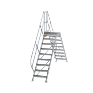 Günzburger Steigtechnik Überstieg 45° Stufenbreite 600 mm 9 Stufen