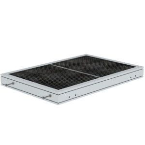 Günzburger Steigtechnik Plattform Stahl Gitterrost Plattformlänge 1260 mm
