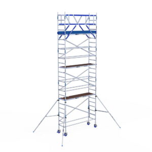 ASC Group IND Fahrgerüst breit, 1,35x2,50 m Carbonplattformen, Arbeitshöhe 8,20 m