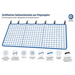 Mauderer Seitenschutznetz für Leitern-Blitzgerüst 2,5m