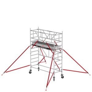 Altrex RS TOWER 51 Plus-S mit Safe-Quick® Geländer - 0.90 x 1.85 m Holzplattformen, Arbeitshöhe 4,20 m