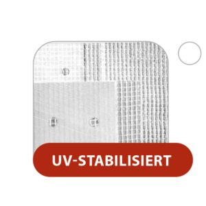 Das richtige Gewächshaus - problemlos und komfortabel 3 A-TEX PE-Gittergewebegerüstplanen (ca. 150 g/m²) B1. weiß 2,7 x 20 m