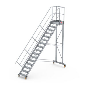 Das richtige Gewächshaus - problemlos und komfortabel 3 Altrex Podesttreppe fahrbar 45°, Stufenbreite: 60 cm 16 Stufen