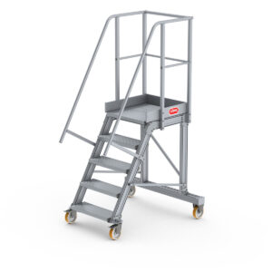 Das richtige Gewächshaus - problemlos und komfortabel 9 Altrex Podesttreppe fahrbar 60°, Stufenbreite: 60 cm 5 Stufen