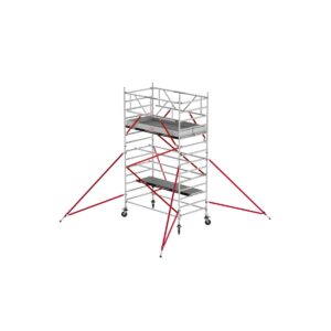 Das richtige Gewächshaus - problemlos und komfortabel 5 Altrex RS TOWER 52 fahrgerüst breit, 1.35x2.45 m Holz-Plattformen, Arbeitshöhe bis 5,2m