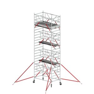 Altrex RS TOWER 52-S(Safe-Quick®) fahrgerüst breit, 1.35 x 2.45 m Holz-Plattformen, Arbeitshöhe bis 8,2m