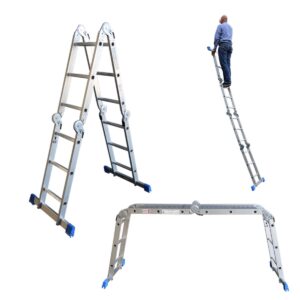 Das richtige Gewächshaus - problemlos und komfortabel 11 Alumexx Multi-Gelenkleiter 4x3