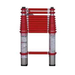 Günzburger Steigtechnik Teleskopleiter rot DIN EN 1147 Länge 4400 mm