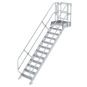 Das richtige Gewächshaus - problemlos und komfortabel 11 Günzburger Steigtechnik Treppen-Modul Aluminium geriffelt 12 Stufen