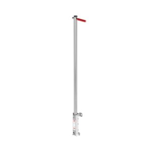 Hailo Professional Komplette Einstiegshilfe, Haltrohr mit quadratischer Führungshülse 50x50 mm Edelstahl 1.4301