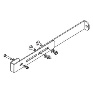 Hailo Professional Wandhalter bis 410 mm für Holm 40x20 1.4301