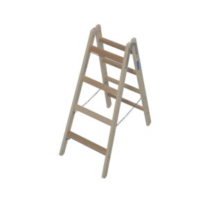 Das richtige Gewächshaus - problemlos und komfortabel 4 Krause STABILO Sprossen-DoppelLeiter (Holz) 2x4 Sprossen