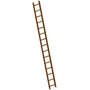 Das richtige Gewächshaus - problemlos und komfortabel 11 Layher Dachleiter TOPIC 15 Sprossen in Nussbraun RAL 8011; gem. DIN 18160-5; Länge 4.20 m