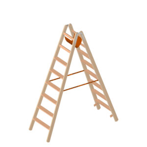 Das richtige Gewächshaus - problemlos und komfortabel 6 Layher Holzstehleiter mit 80mm breiten Stufen, beidseitig begehbar 8 Stufen / Länge 2,12 m
