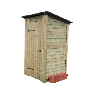 Das richtige Gewächshaus - problemlos und komfortabel 1 Toilettenhaus Flachdach