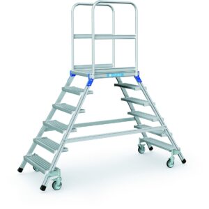 Das richtige Gewächshaus - problemlos und komfortabel 10 ZARGES Podesttreppe, beidseitig 6 Stufen