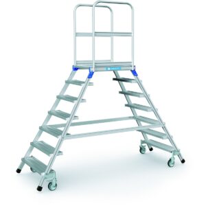 Das richtige Gewächshaus - problemlos und komfortabel 1 ZARGES Podesttreppe, beidseitig 7 Stufen