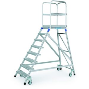 Das richtige Gewächshaus - problemlos und komfortabel 6 ZARGES Podesttreppe, einseitig 8 Stufen