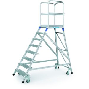 Das richtige Gewächshaus - problemlos und komfortabel 9 ZARGES Podesttreppe, einseitig 8 Stufen