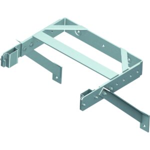 Das richtige Gewächshaus - problemlos und komfortabel 8 ZARGES Wandhalter U-Bügel verstellbar 400 - 600 mm, Stahl