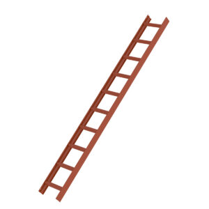 Günzburger Steigtechnik Dachleiter Rotbraun 10 Sprossen