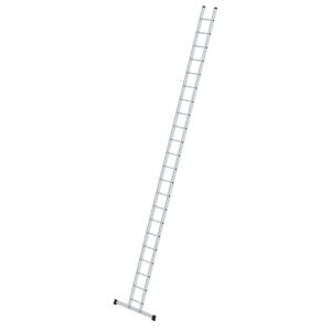 Günzburger Steigtechnik Sprossen-Anlegeleiter 350 mm breit mit Standard-Traverse 22 Sprossen