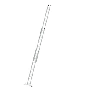 Günzburger Steigtechnik Sprossen-Seilzugleiter 3-teilig mit nivello®-Traverse 3x14 Sprossen