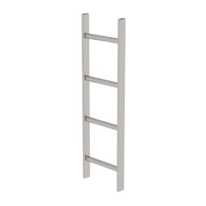 Günzburger Steigtechnik Schachtleiter Edelstahl V4A 300mm Lichte Weite 4 Sprossen