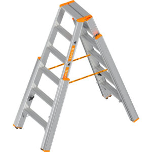 Layher Treppenstehleiter mit Stufen TOPIC 1062 2x6