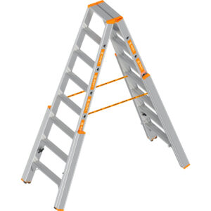 Layher LE TOPIC-TREPPENSTEHLEITER 2x8 M.STUFEN
