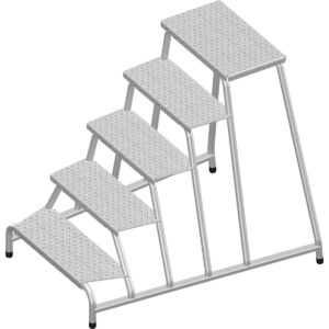Layher Maschinentritt 1075 mit 5 Stufen