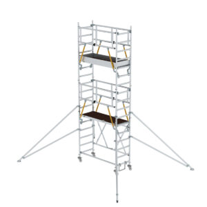 Das richtige Gewächshaus - problemlos und komfortabel 5 Günzburger Steigtechnik Klappgerüst SG 0,75 x 1,80 m mit Ausleger Plattformhöhe 4,04 m