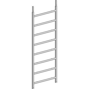 Layher Alu - Standleiter mit 8 Sprossen
