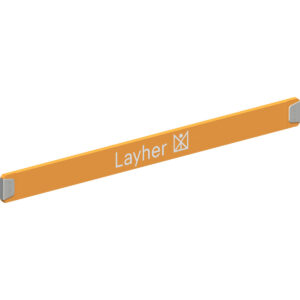 Layher FG STARO STIRN-BORDBRETT ORANGE 1.90 M