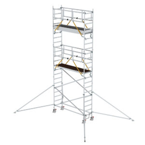 Günzburger Steigtechnik Rollgerüst SG 0,75 x 2,45 m mit Ausleger Plattformhöhe 5,59 m