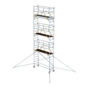 Günzburger Steigtechnik Rollgerüst SG 0,75 x 2,45 m mit Ausleger Plattformhöhe 6,43 m