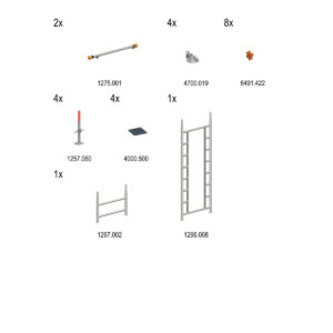 Layher Treppen-Kit Erweiterung SoloTower, kein komplettes Gerüst TYP 1