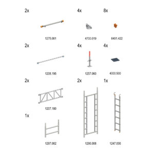 Das richtige Gewächshaus - problemlos und komfortabel 12 Layher UniL TREPPENKIT II (2X1296008+1X1247006)