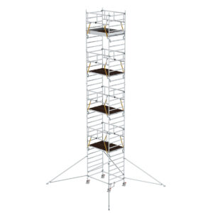 Günzburger Steigtechnik Rollgerüst SG 1,35 x 1,80 m mit Ausleger & Doppel-Plattform Plattformhöhe 9,51 m