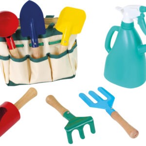 Garten-Tasche mit Gartenger?ten und Gie?kanne Set 7-tlg.