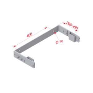 Hymer Wandhalter U-Form verstellbar