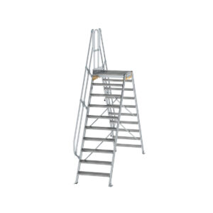 Günzburger Steigtechnik Überstieg 60° Stufenbreite 800 mm 10 Stufen