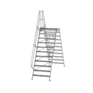 Günzburger Steigtechnik Überstieg 60° Stufenbreite 1000 mm 11 Stufen