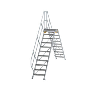 Günzburger Steigtechnik Überstieg 45° Stufenbreite 600 mm 11 Stufen