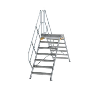 Günzburger Steigtechnik Überstieg 45° Stufenbreite 800 mm 7 Stufen